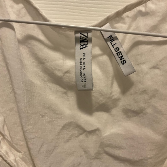 Zara Crop Button Up Fillsens shirt - Picture 2 of 3